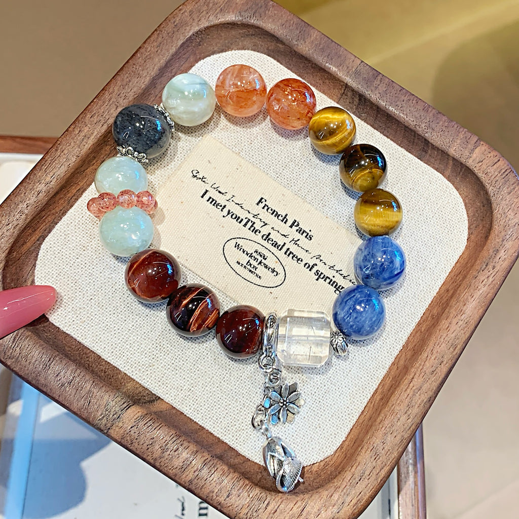 Natural Crystal Bracelet Jewelry Original Design Duobao Crystal Bracelet Jewelry diy Red Tiger Eye Crystal Bracelet