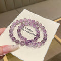 Cool and Dreamy Purple Bracelet Sweet Girl Fresh Hand Chain Gift for Girlfriend or Best Friend Amethyst Bracelet