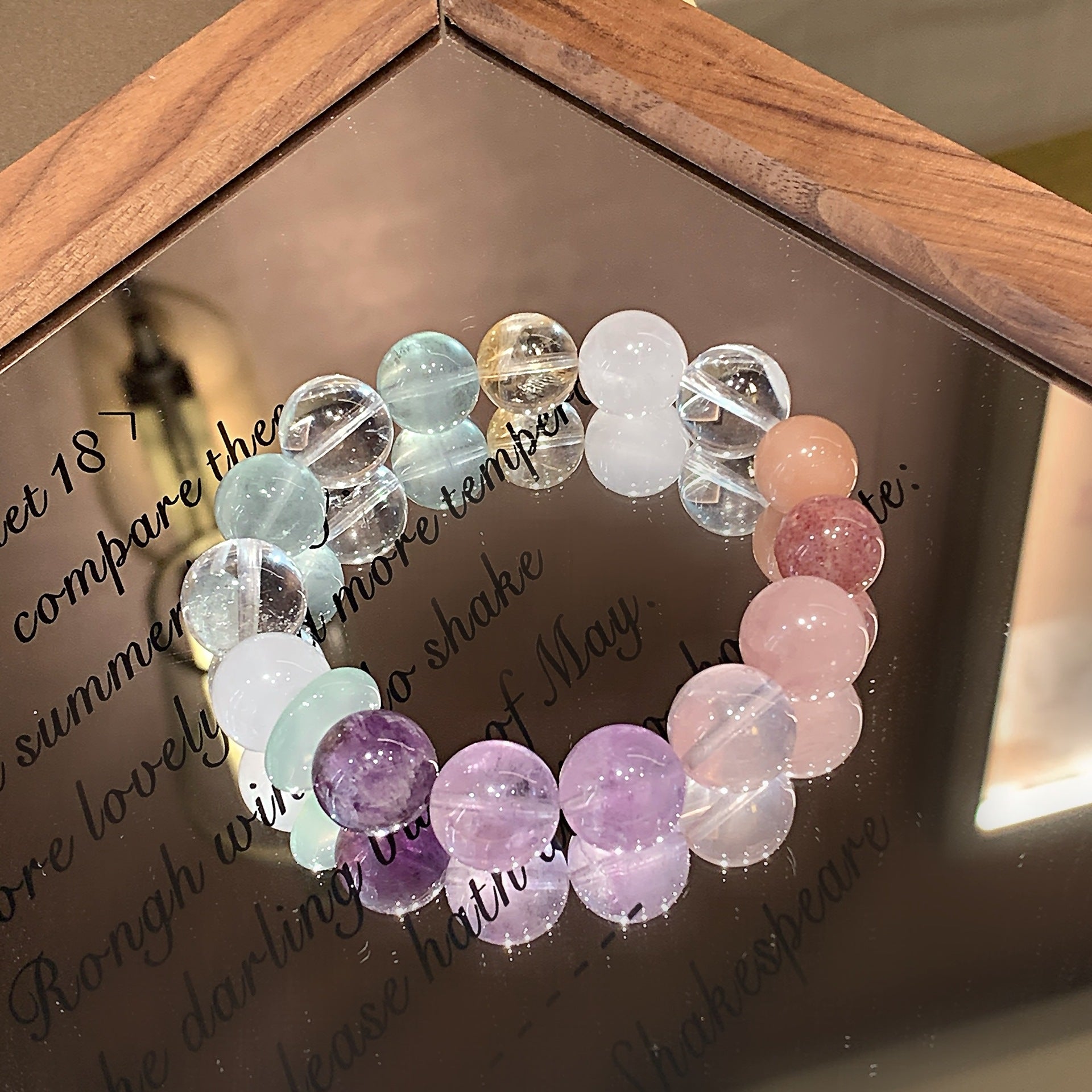 Dopamine Candy Color Duobao Crystal Bracelet Original design amethyst fashion bracelet Amethyst Bracelet