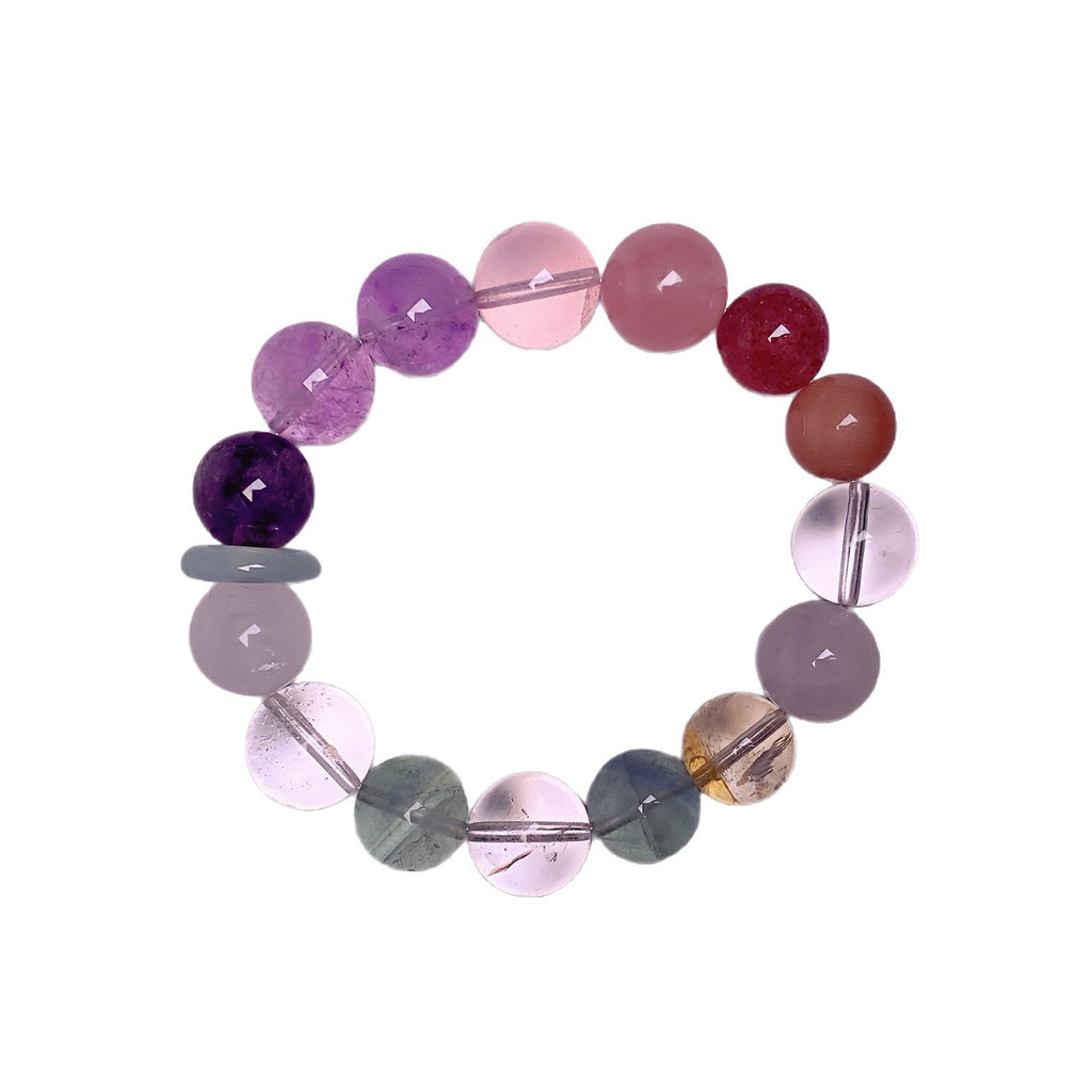 Dopamine Candy Color Duobao Crystal Bracelet Original design amethyst fashion bracelet Amethyst Bracelet