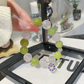 Xiuyan Jade Green Bracelet Tiktok Xiaohongshu Live Supply Hot Sale Original Fashion Crystal Bracelet
