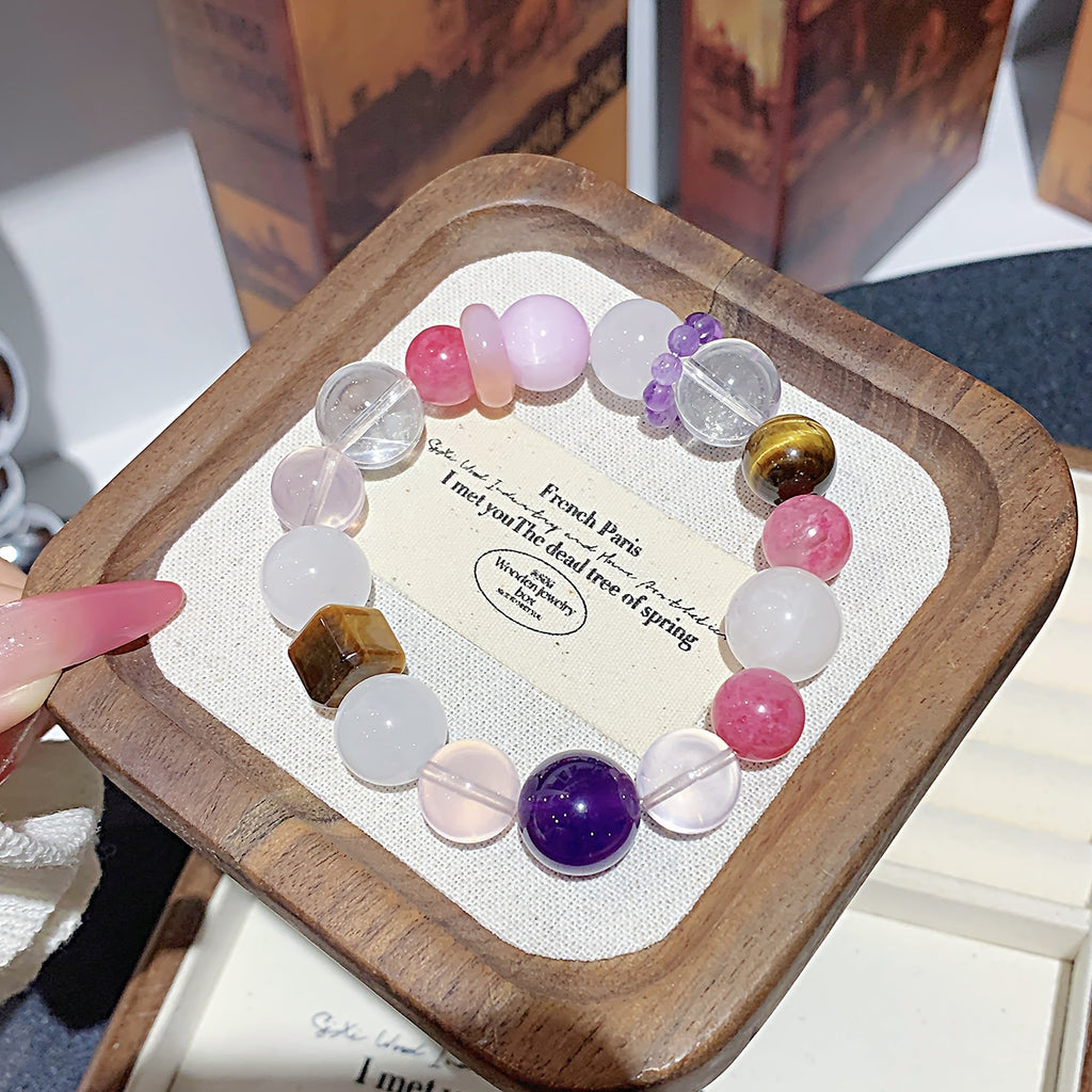 White Ghost Crystal Bracelet diy Natural Crystal Multi-Gemstone Bracelet Hot-Selling Bracelet Jewelry Jewelry Crystal