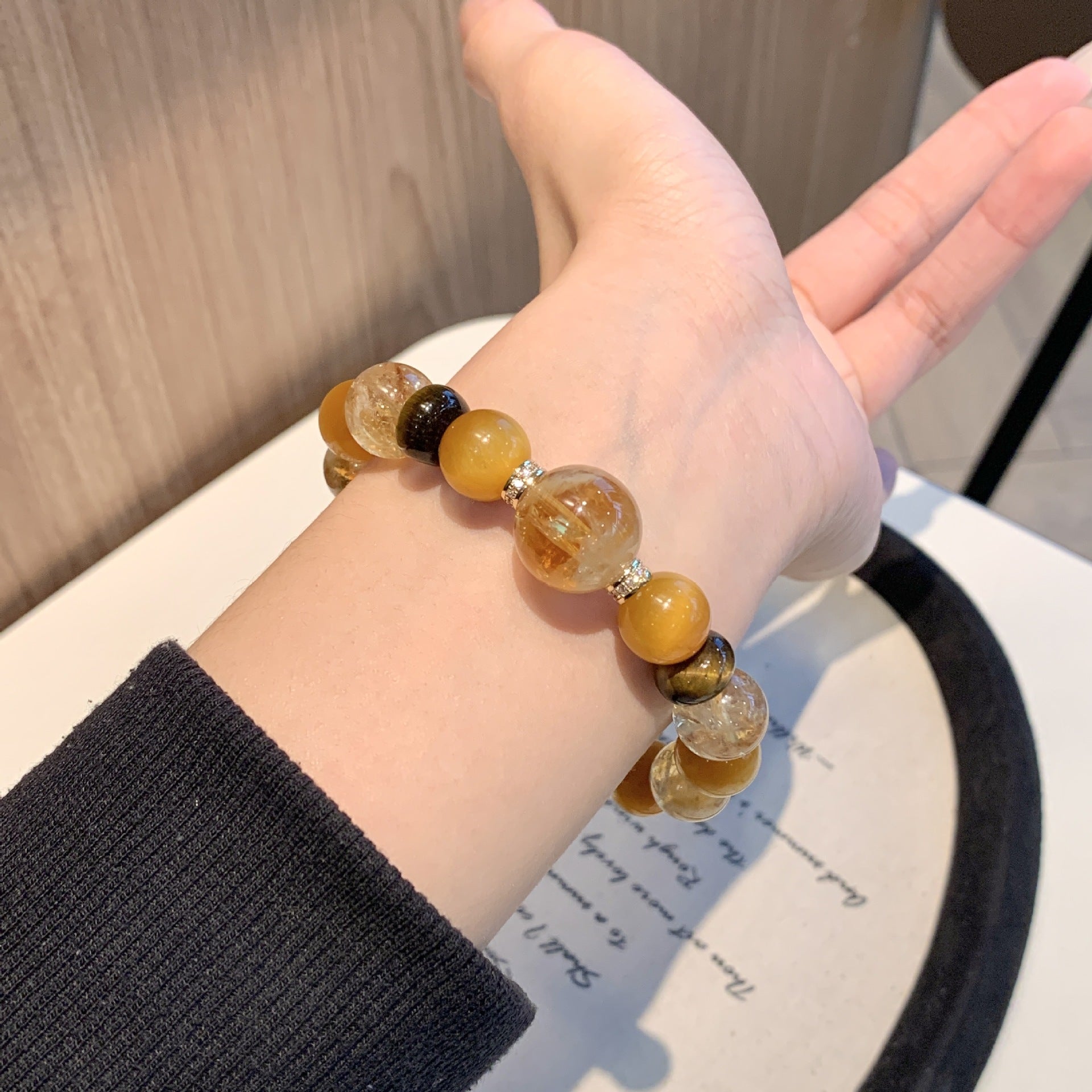 Natural Golden Tiger Eye Yellow Crystal Golden Tyrant Comprehensive Bracelet for Women Wealth Attraction and Luck Turnaround diy Beaded Bracelet Crystal Bracelet