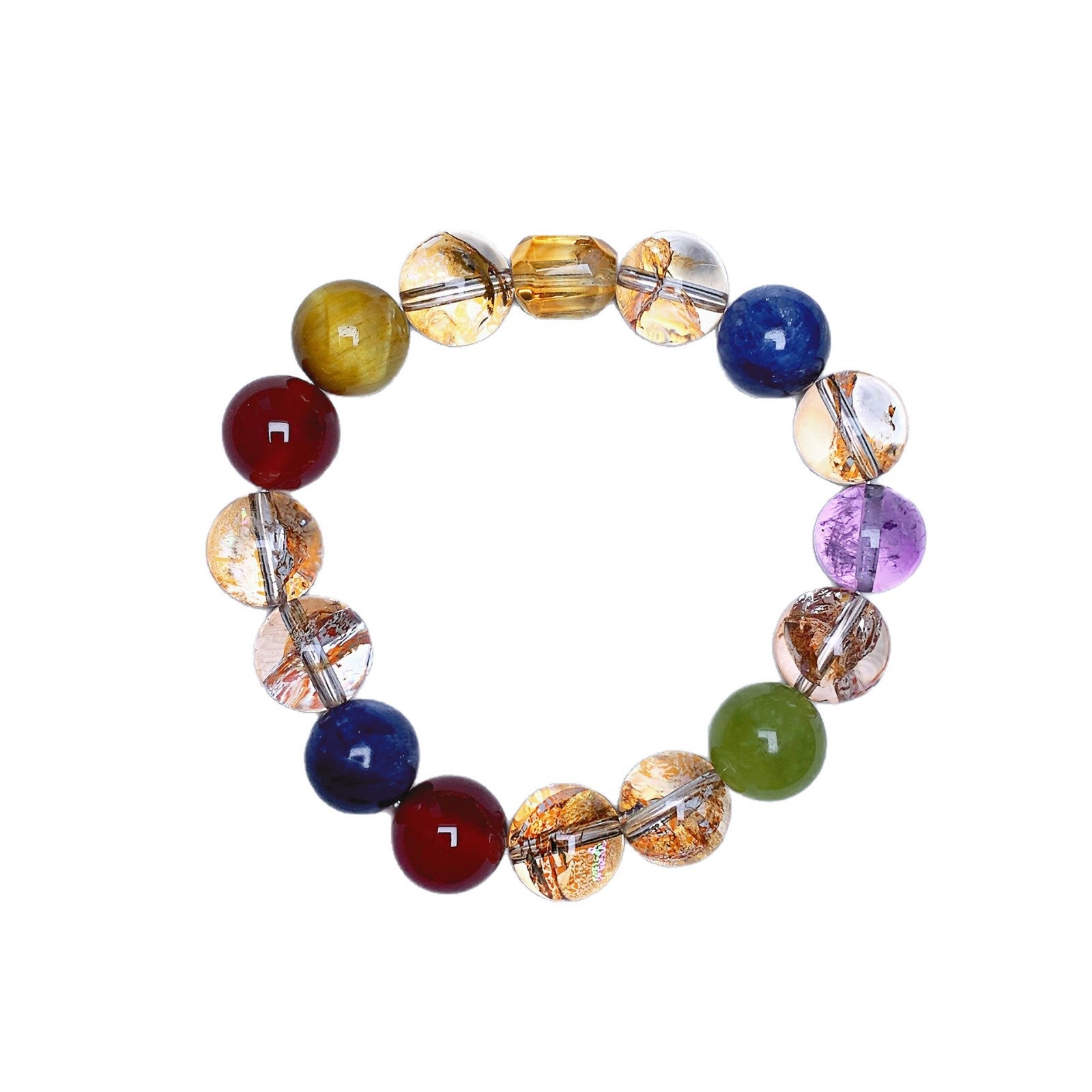 Natural Crystal Multi-Gem Bracelet Xiaohongshu Douyin Fashion Hot-Selling Original High-End Crystal Bracelet Wholesale Supply