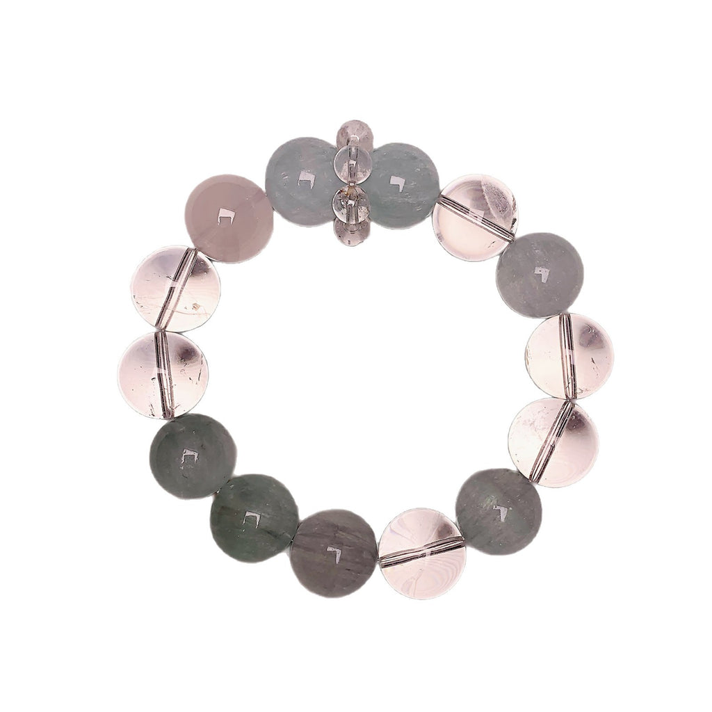 【Darcy's Morning Mist】Natural Aquamarine White Crystal Bracelet Cool Feeling High-Quality Original Fashion Simple Bracelet