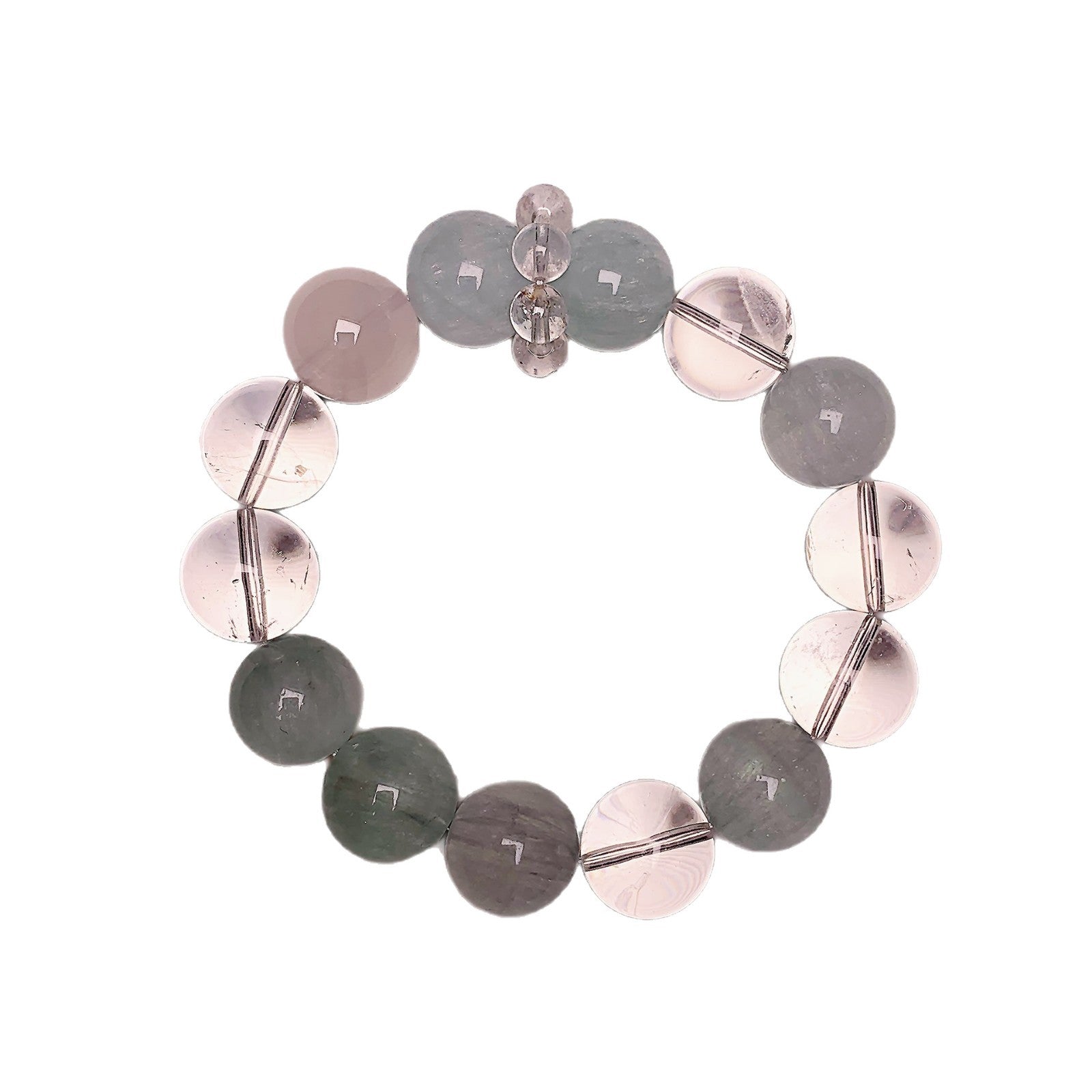 【Darcy's Morning Mist】Natural Aquamarine White Crystal Bracelet Cool Feeling High-Quality Original Fashion Simple Bracelet