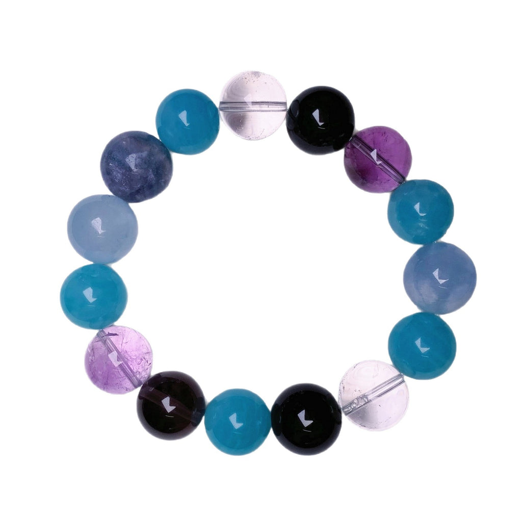 Liu Yifei Same Style High-Quality Crystal Beads Duobao Natural Crystal Beads Selected Bracelet Amazonite Crystal Bracelet