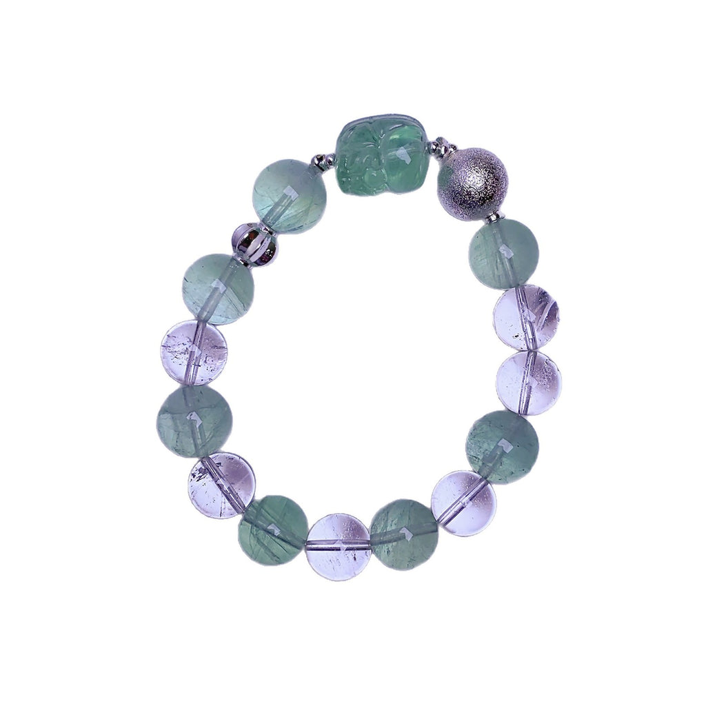 Green Fluorite Bracelet for Women Simple and Versatile Crystal Bracelet Natural Crystal Bracelet Hot Item diy Crystal Jewelry