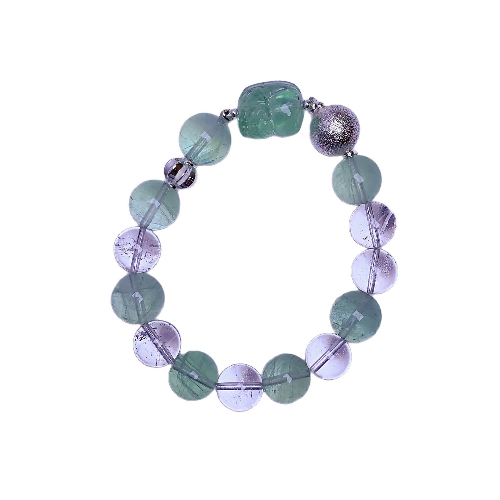Green Fluorite Bracelet for Women Simple and Versatile Crystal Bracelet Natural Crystal Bracelet Hot Item diy Crystal Jewelry