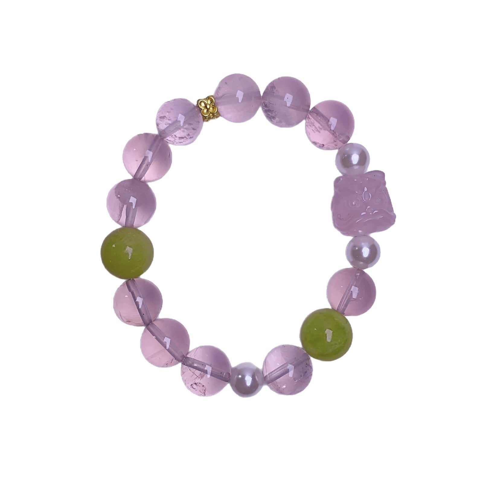 Natural Rose Quartz Jewelry Bracelet for Women Lucky Peach Blossom Wealth Attraction Best Friend Bracelet Luxurious and High-end Crystal Jewelry