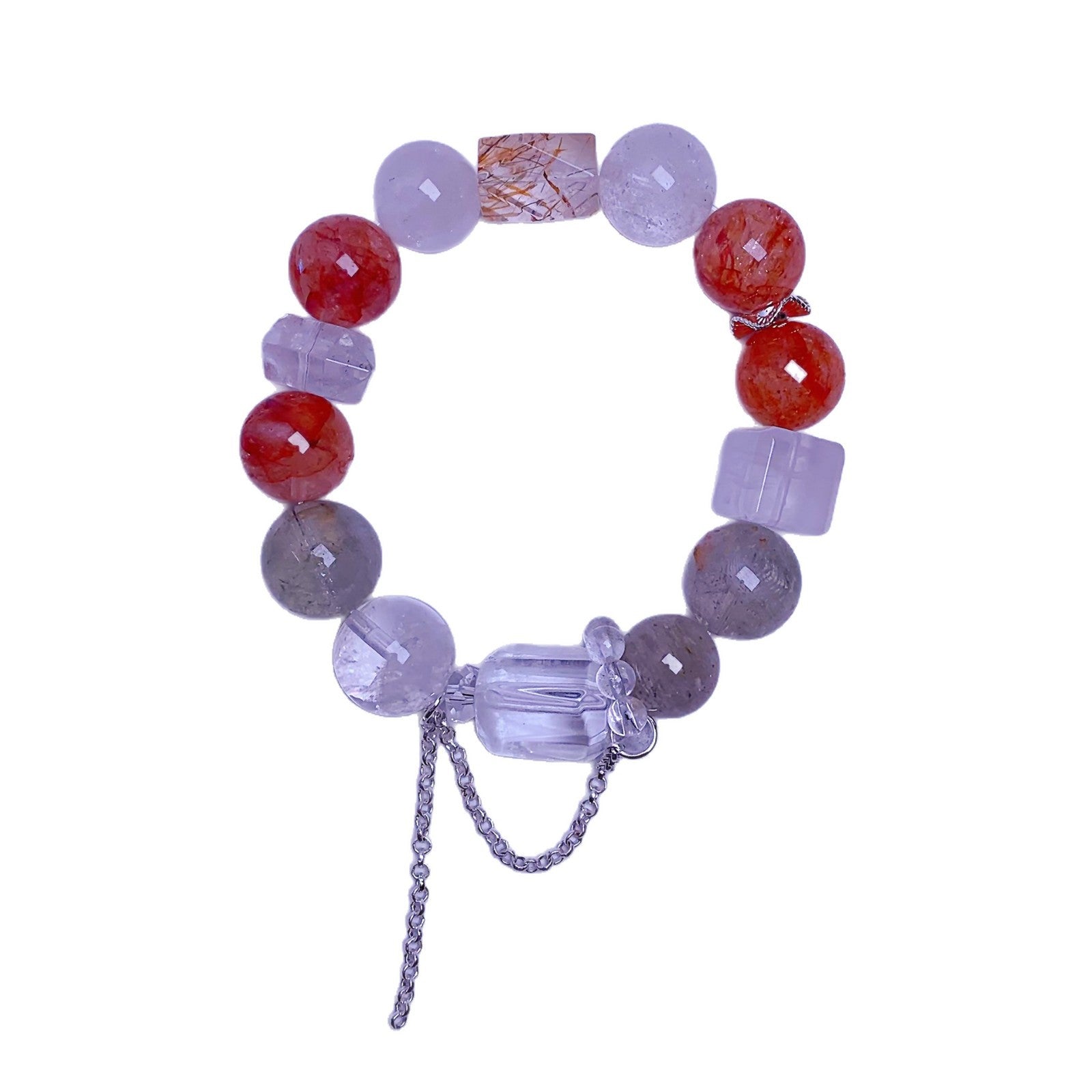 Natural Crystal Popular Bracelet Jewelry Red Glue Flower Crystal Bracelet diy Crystal Jewelry Wholesale Jewelry Factory