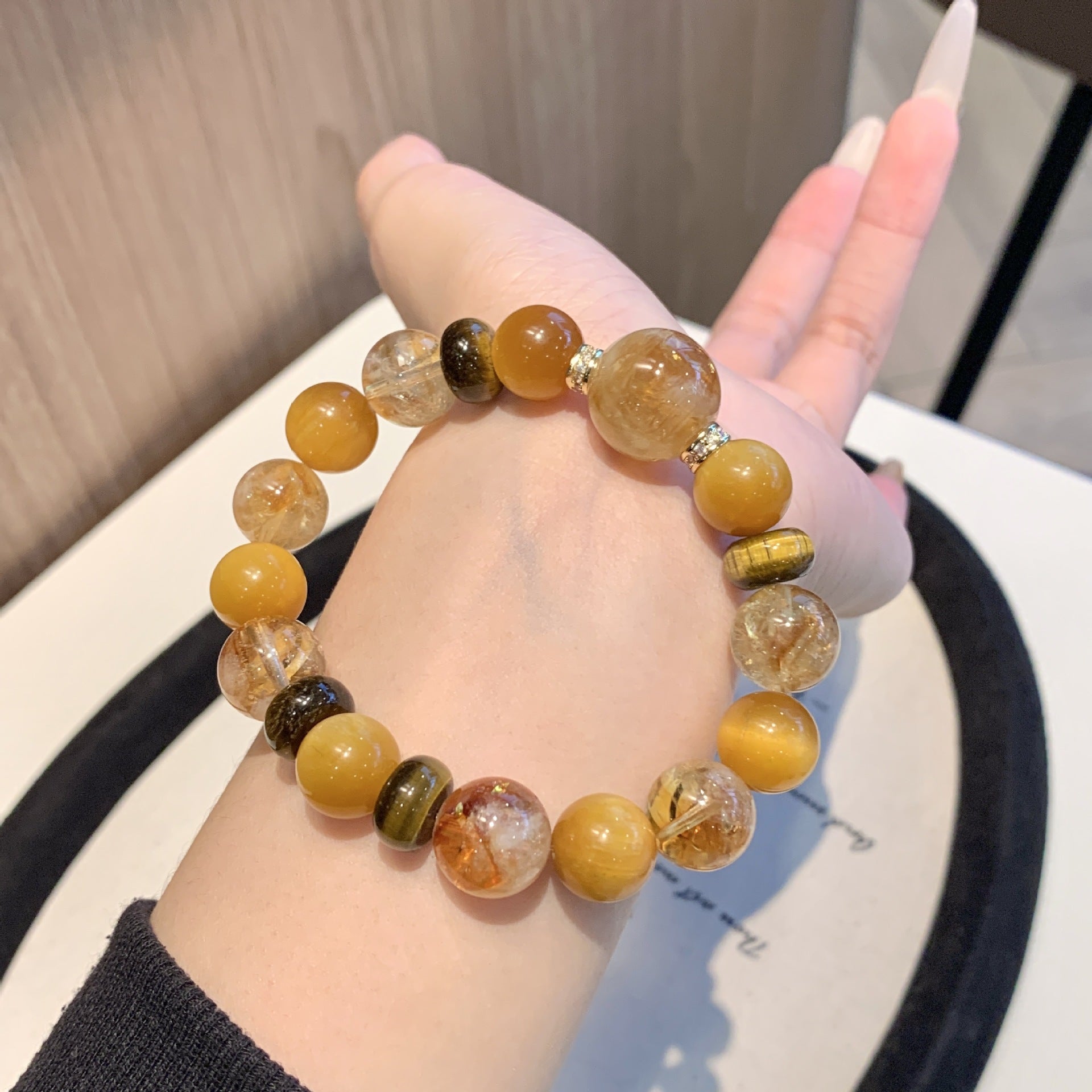 Natural Golden Tiger Eye Yellow Crystal Golden Tyrant Comprehensive Bracelet for Women Wealth Attraction and Luck Turnaround diy Beaded Bracelet Crystal Bracelet