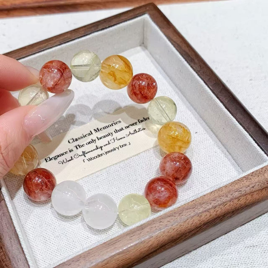 Original Natural Lemon Crystal Bracelet Natural Crystal Bracelet Original Design Jewelry Natural Crystal Bracelet Wholesale