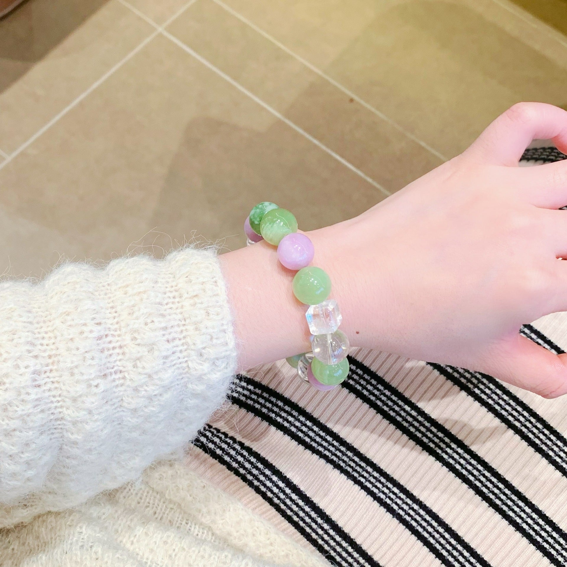 Natural Xiuyan Jade Single Circle Bracelet Fashion Original Design Women's Bracelet Ketang Wholesale Jewelry Crystal Hand Accessories