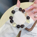 Tea Obsidian Crystal Bracelet diy Artificial Wholesale Natural Crystal Jewelry for Women with a Sense of Sophistication Beads