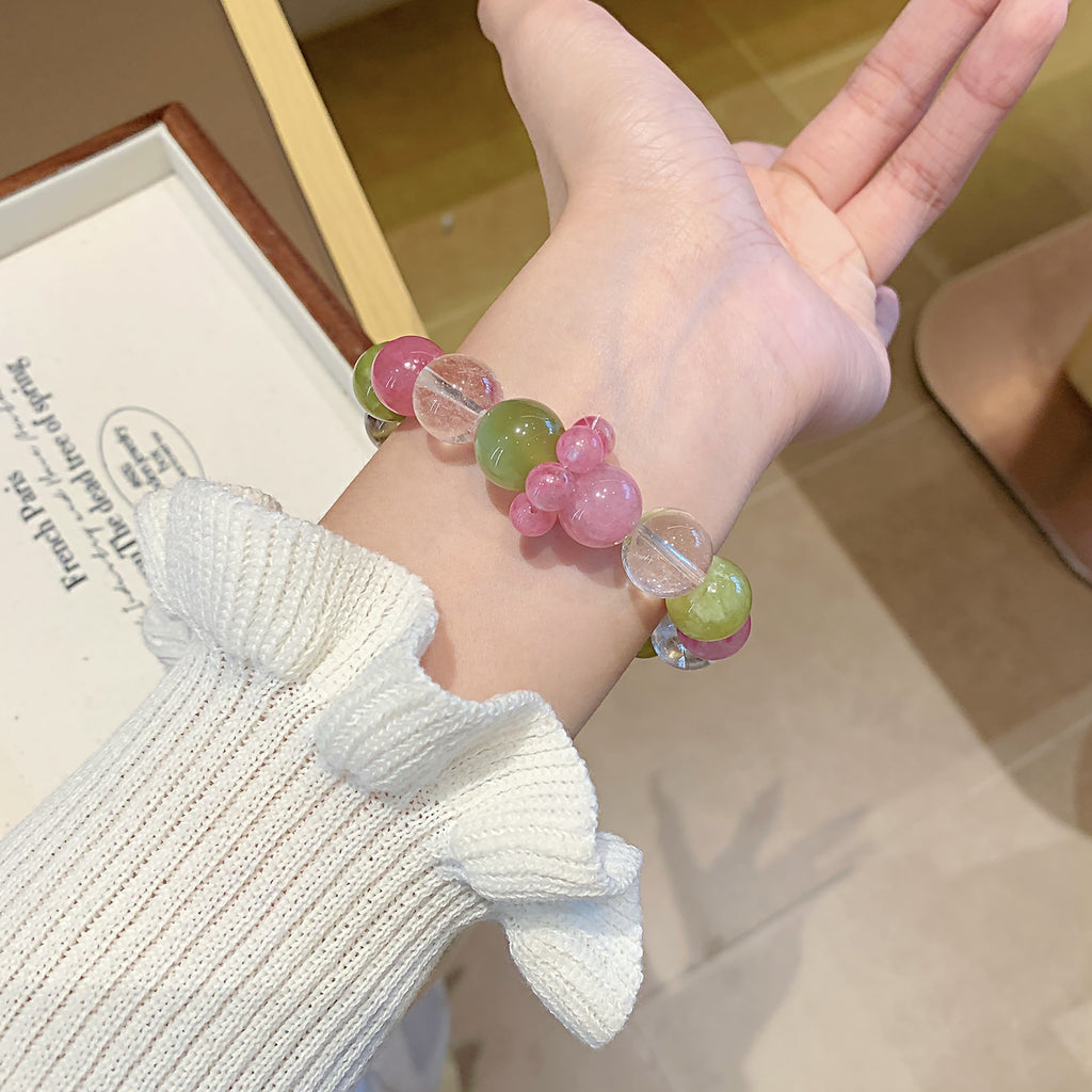 Natural Treasures Crystal Bracelet diy Dopamine Crystal Bracelet Jewelry Original Design Xiuyan Crystal Bracelet