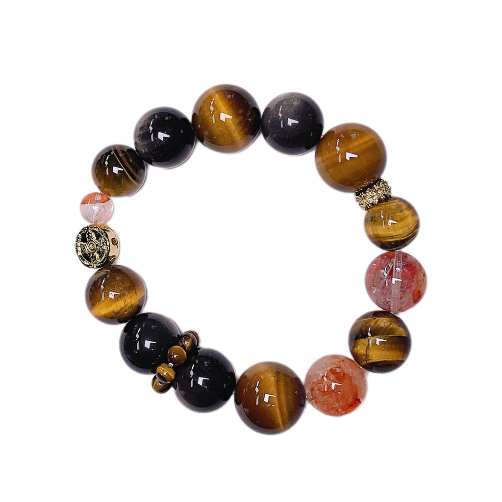 Natural Yellow Tiger Eye Bracelet Women's Light Luxury Niche Design Crystal Bracelet Gift for Best Friend Crystal Chain