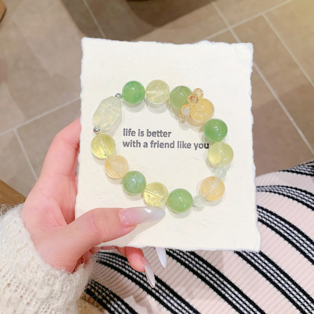 Original Crystal Bracelet Natural Genuine Original Design Multi-Gem Crystal Bracelet Gift for Girlfriend Crystal String