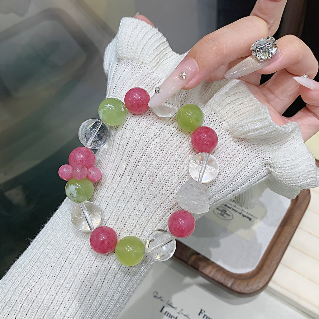 Little Red Book Same Style Blue Candy Multi-Gem Crystal Bracelet New style bracelet that makes skin look fairer for women Xiuyan Crystal Bracelet