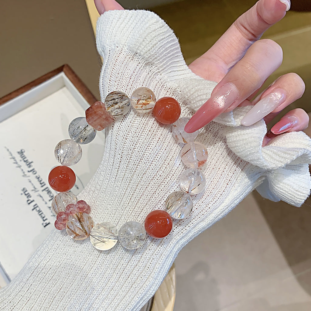 Black Gold Super Seven Jewelry Crystal Bracelet Natural Crystal Hot-Selling Hand Jewelry diy Original Design Crystal Bracelet