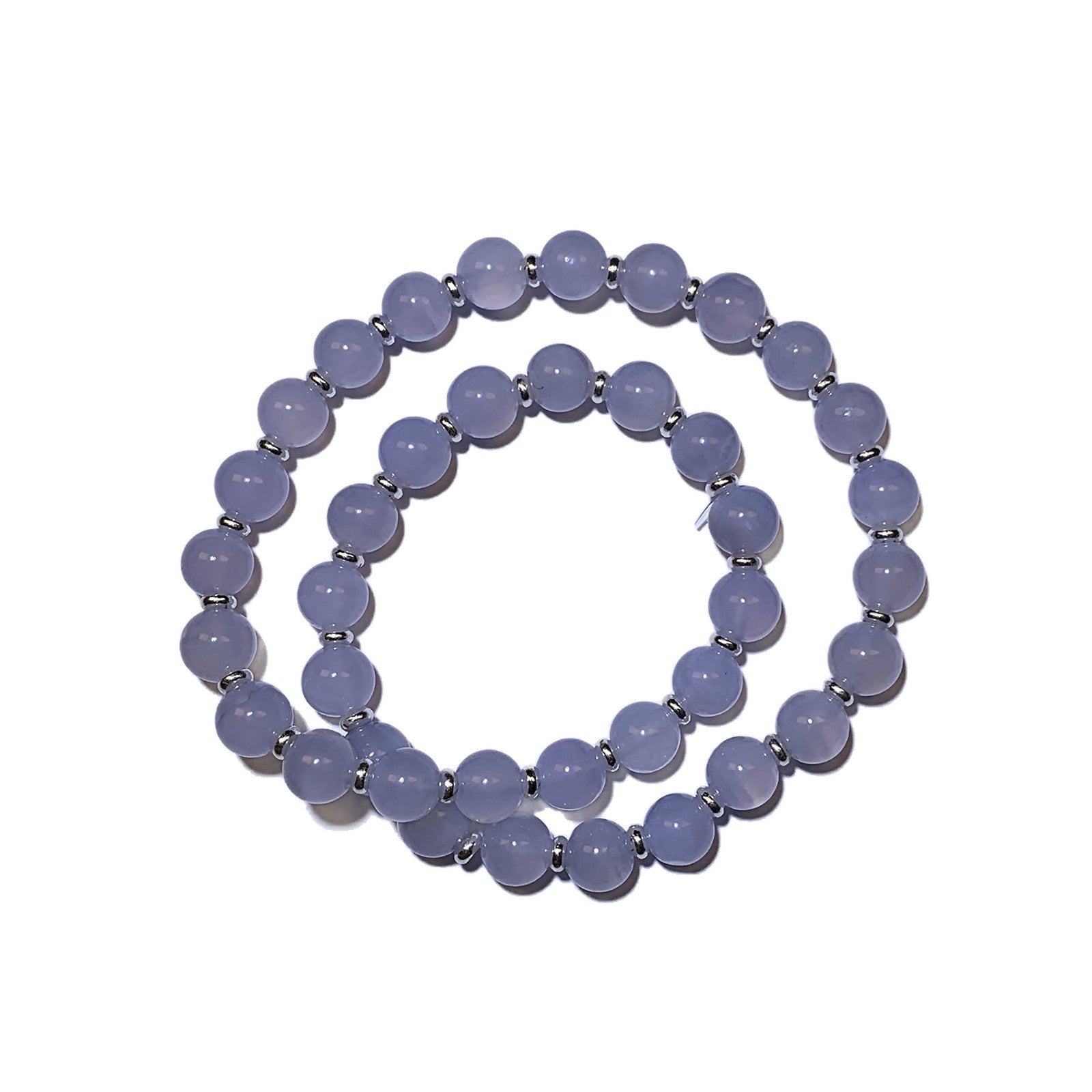 Natural Crystal Bracelet Jewelry Bracelet Niche High-Grade Blue Bracelet Wholesale Blue Agate Crystal Bracelet