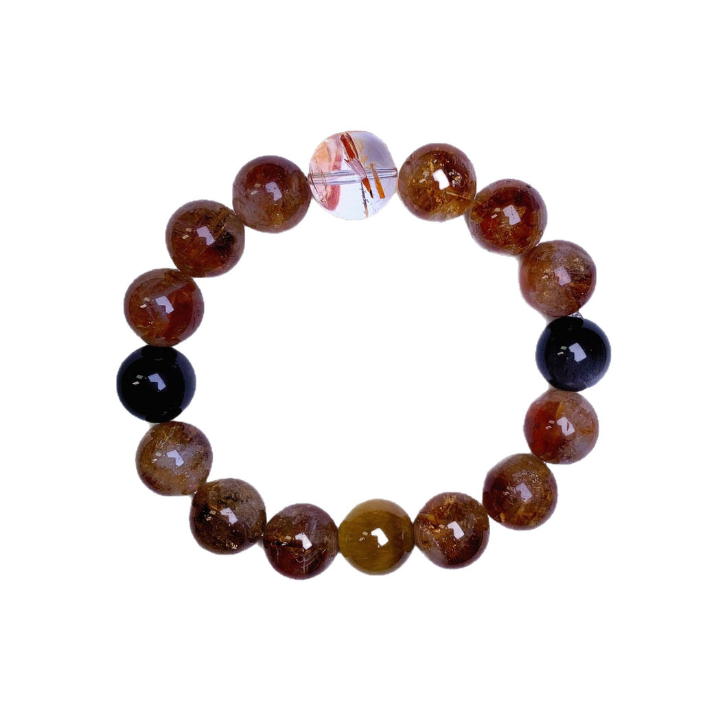 Natural Yellow Pagoda Crystal Bracelet Light Luxury Style Versatile Niche Bracelet Original Bracelet diy Night Market Stall Crystal Beads