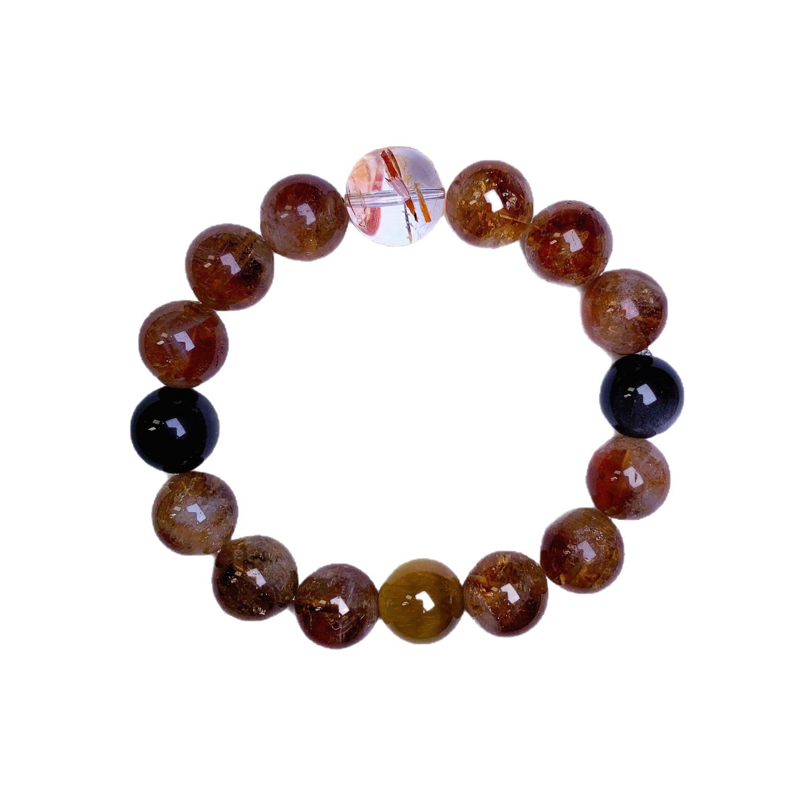 Natural Yellow Pagoda Crystal Bracelet Light Luxury Style Versatile Niche Bracelet Original Bracelet diy Night Market Stall Crystal Beads