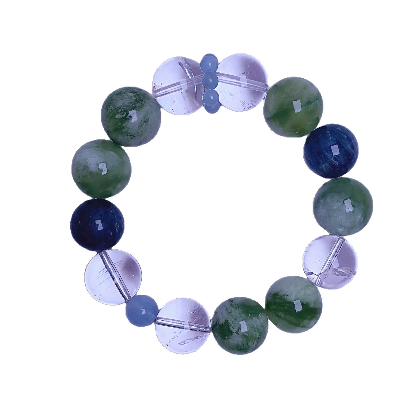 Natural Xiuyan Jade Green Grape Milk Cap Bracelet New Chinese Style Cool Feeling Bracelet for Women Single Loop Original Fashion Accessories Wholesale