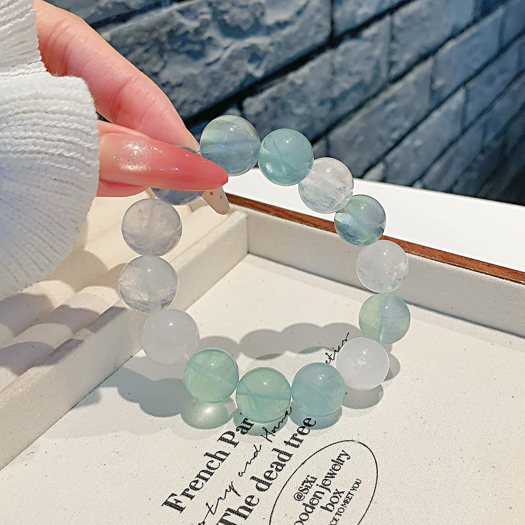 Manufacturer wholesale fashion new handmade crystal bracelets Natural Crystal Combined Bracelet White Ghost Bracelet