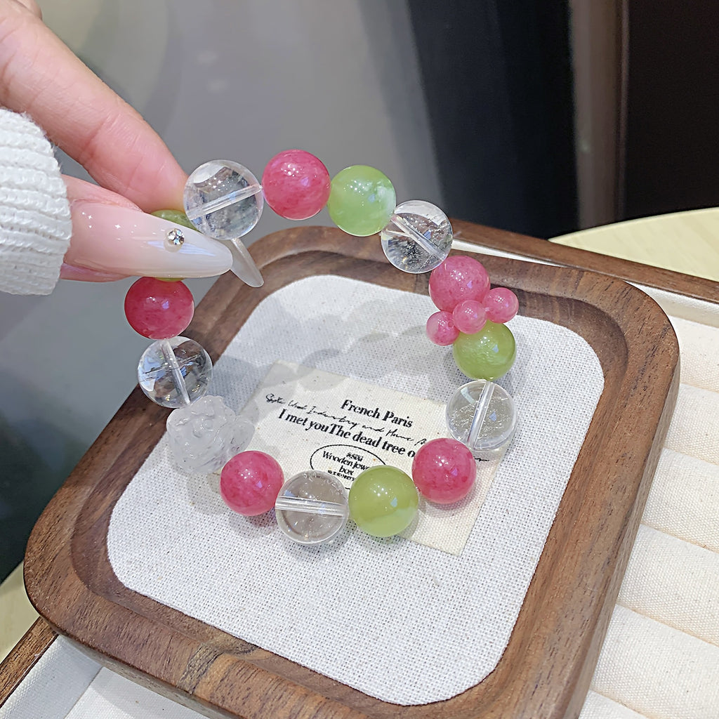 Little Red Book Same Style Blue Candy Multi-Gem Crystal Bracelet New style bracelet that makes skin look fairer for women Xiuyan Crystal Bracelet