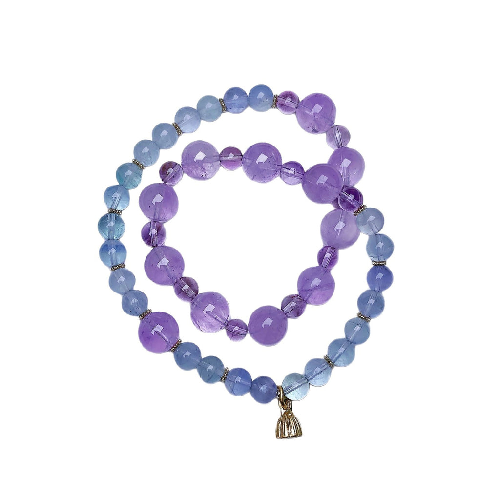 Amethyst Bracelet Jewelry diy Wholesale Artificial Bracelets Natural Crystal Bracelet Hot Item Crystal Bracelet