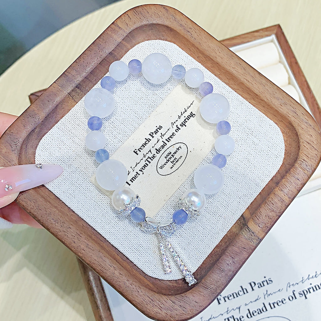 White Phantom Crystal Bracelet String Crystal Bracelet diy Natural Crystal Bracelet Hot-Selling Accessories  Crystal Bracelet