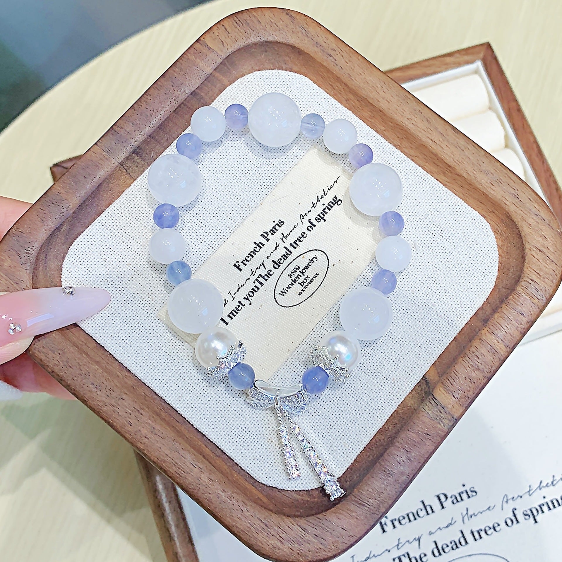 White Phantom Crystal Bracelet String Crystal Bracelet diy Natural Crystal Bracelet Hot-Selling Accessories  Crystal Bracelet