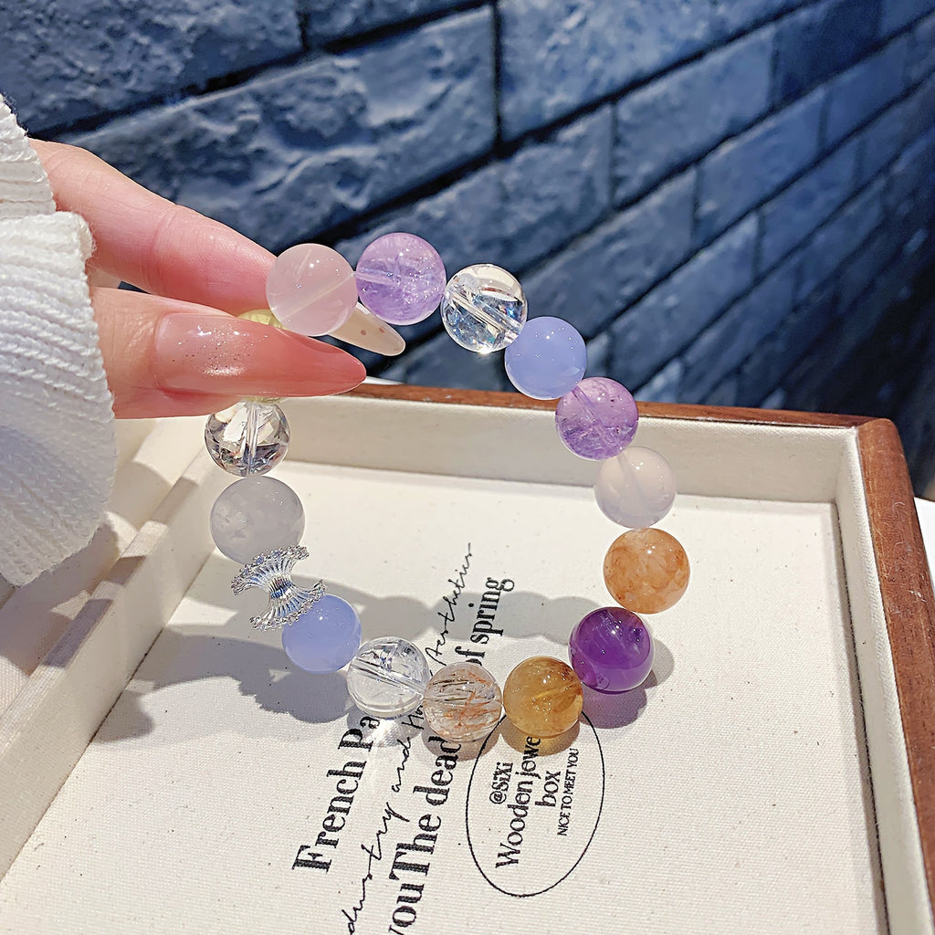 Multi-Gemstone Crystal Bracelet diy Crystal Chain Wholesale Natural Crystal Bracelet Hot-Selling Jewelry Crystal Bracelet Manufacturer