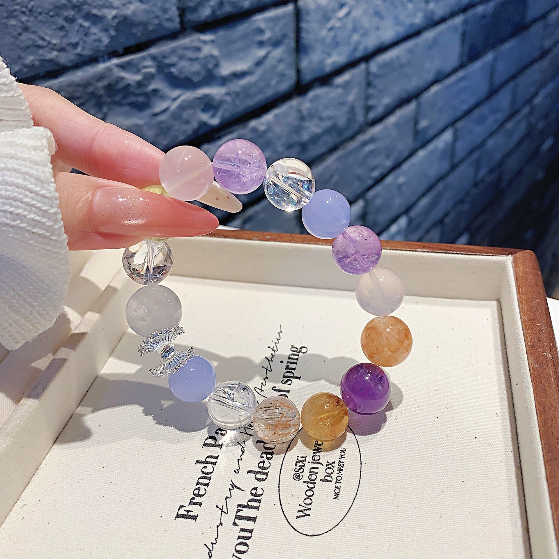 Multi-Gemstone Crystal Bracelet diy Crystal Chain Wholesale Natural Crystal Bracelet Hot-Selling Jewelry Crystal Bracelet Manufacturer