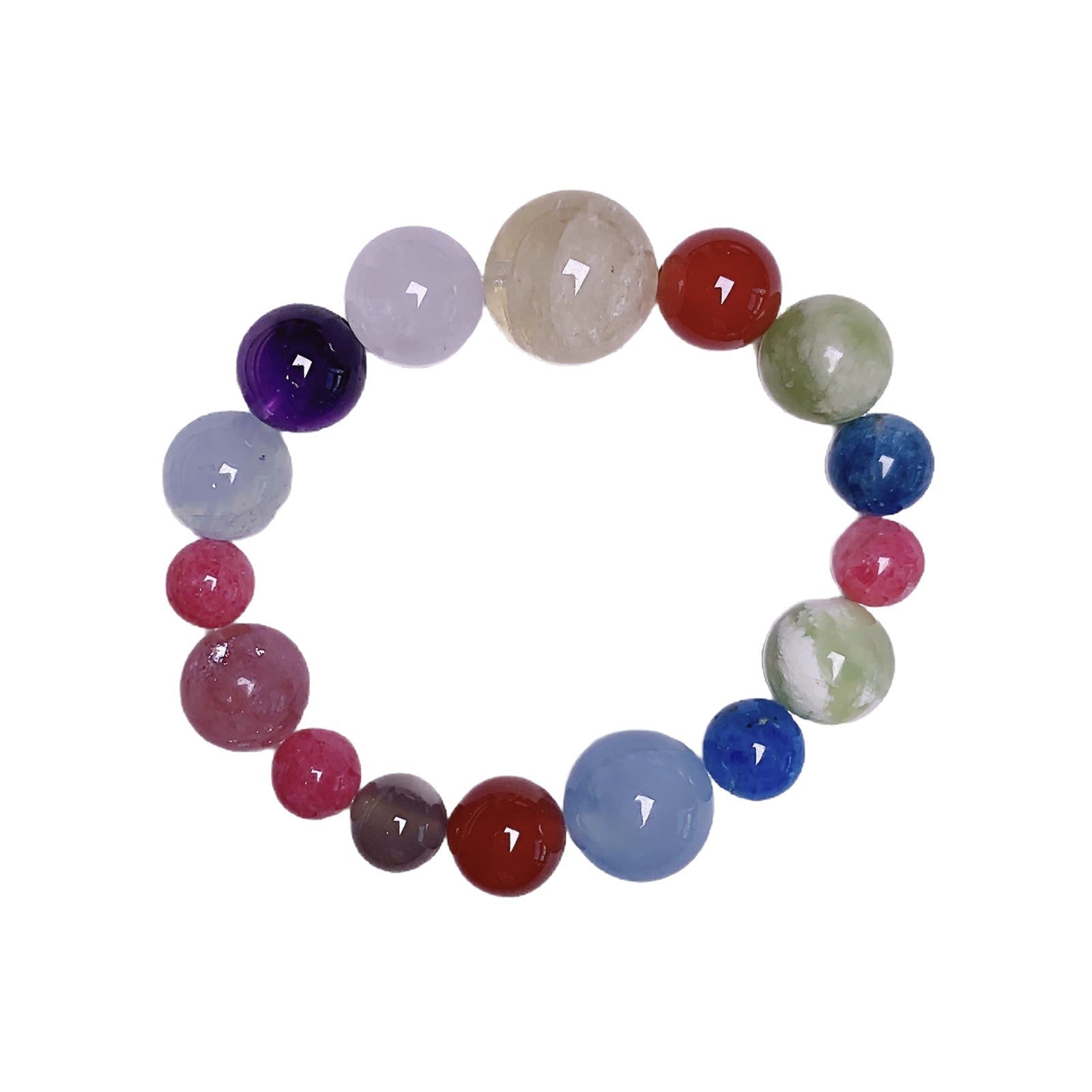 Sweet and Fresh Colorful Beaded Bracelet diy Handmade Beaded Niche Bracelet Xiuyu Natural Crystal Bracelet