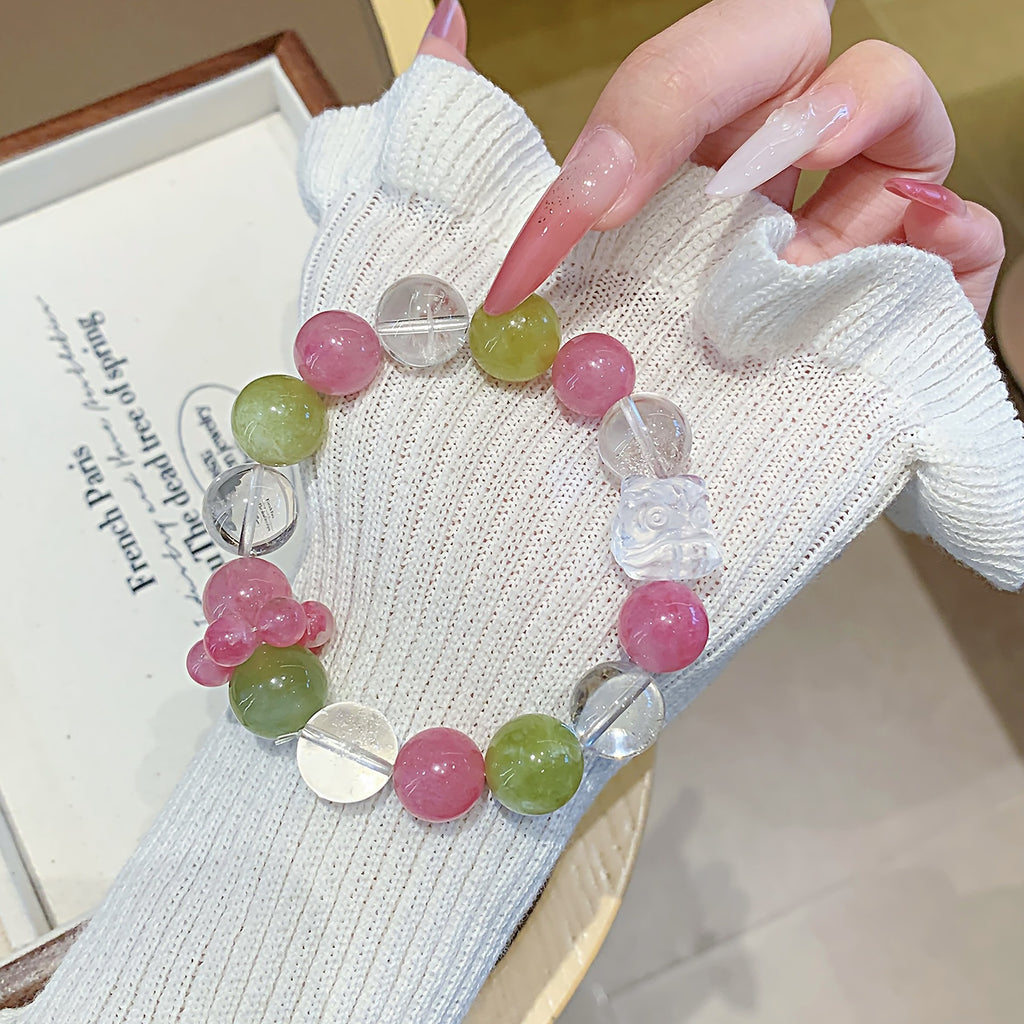 Natural Treasures Crystal Bracelet diy Dopamine Crystal Bracelet Jewelry Original Design Xiuyan Crystal Bracelet