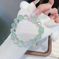 Green Fluorite Bracelet for Women Simple and Versatile Crystal Bracelet Natural Crystal Bracelet Hot Item diy Crystal Jewelry