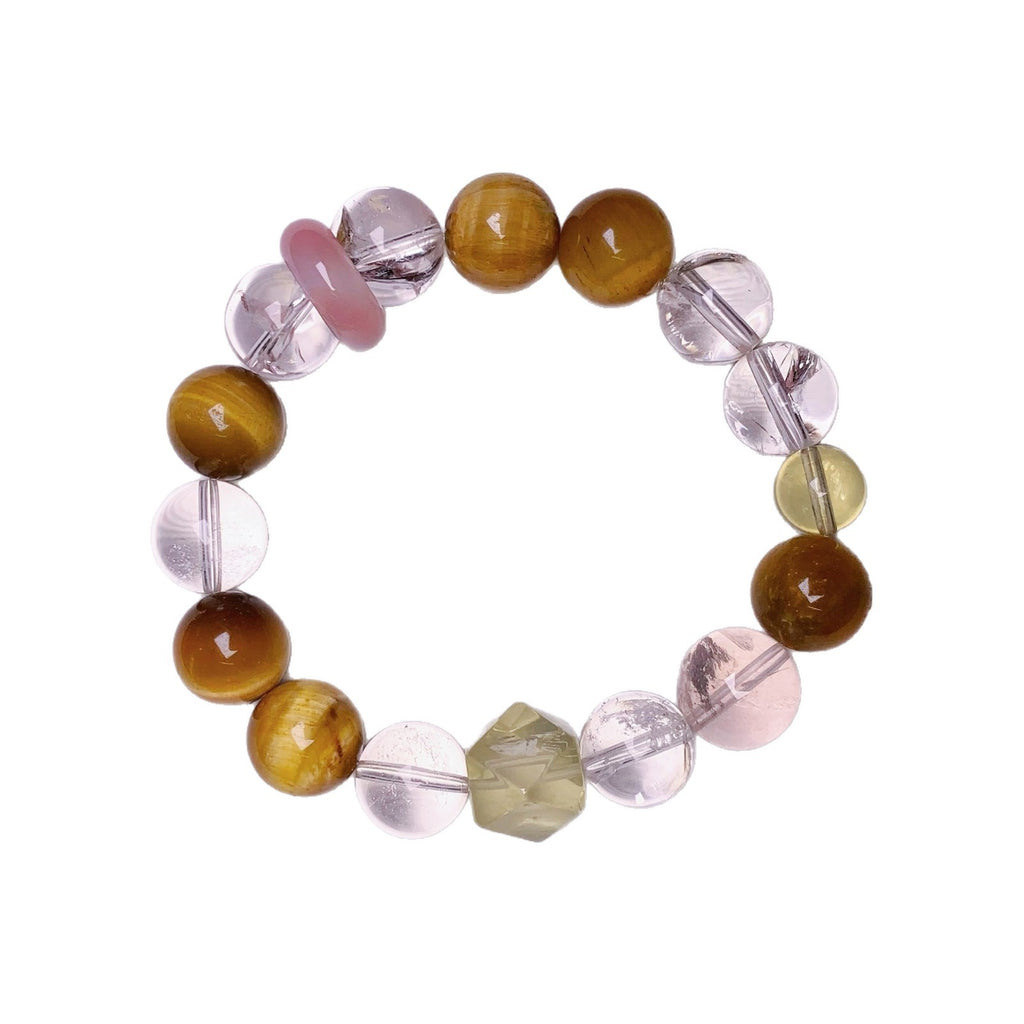 Fortune Tiger Eye Versatile Single Circle Hot-Selling Niche High-End Light Luxury Niche High-End Beaded Women's Bracelet