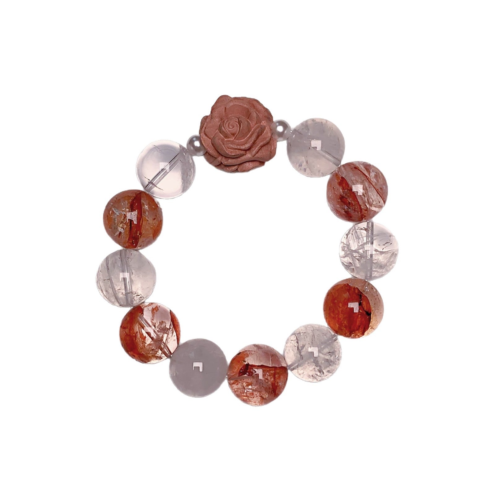 Red Glue Flower Crystal Bracelet diy High-end Bracelet for Women Natural Crystal Bracelet Hot-Selling Jewelry Crystal Bracelet
