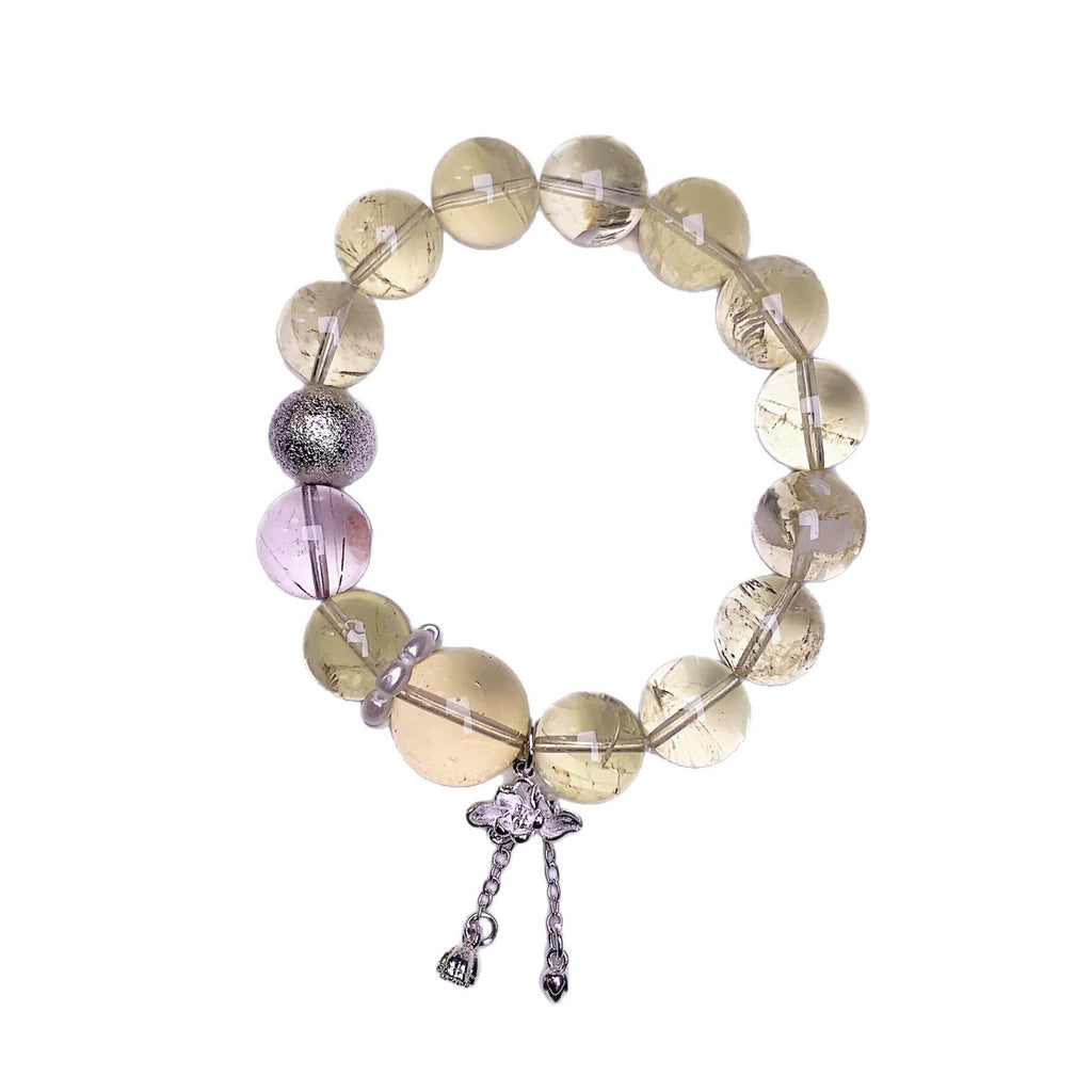 Autumn New Natural Crystal Bracelet High-end Design Xiaohongshu Hot-selling Bracelet Lemon Crystal Bracelet