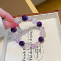 Natural Crystal Bracelet diy Rose Quartz Bracelet Hot-Selling Jewelry Original Design Lucky Bracelet Amethyst Bracelet