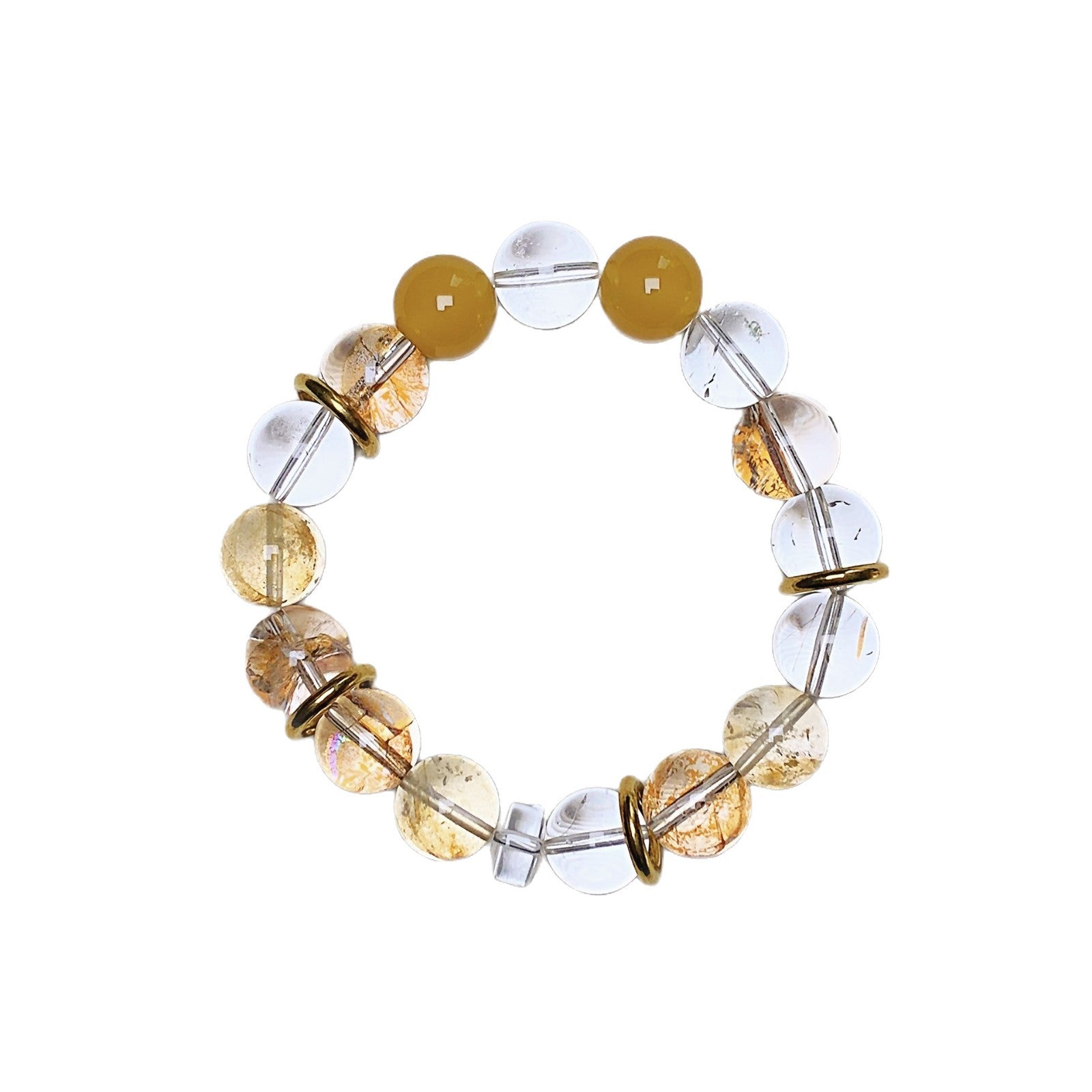 Gold Foil Explosion Series Crystal Hand Jewelry String Fashionable High-End Bracelet Jewelry Original Design Crystal Bracelet