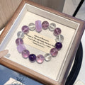 【Ziqi Donglai】New Year Bracelet Natural Amethyst Bracelet Natural Nine Purple Fire New Amethyst Bracelet