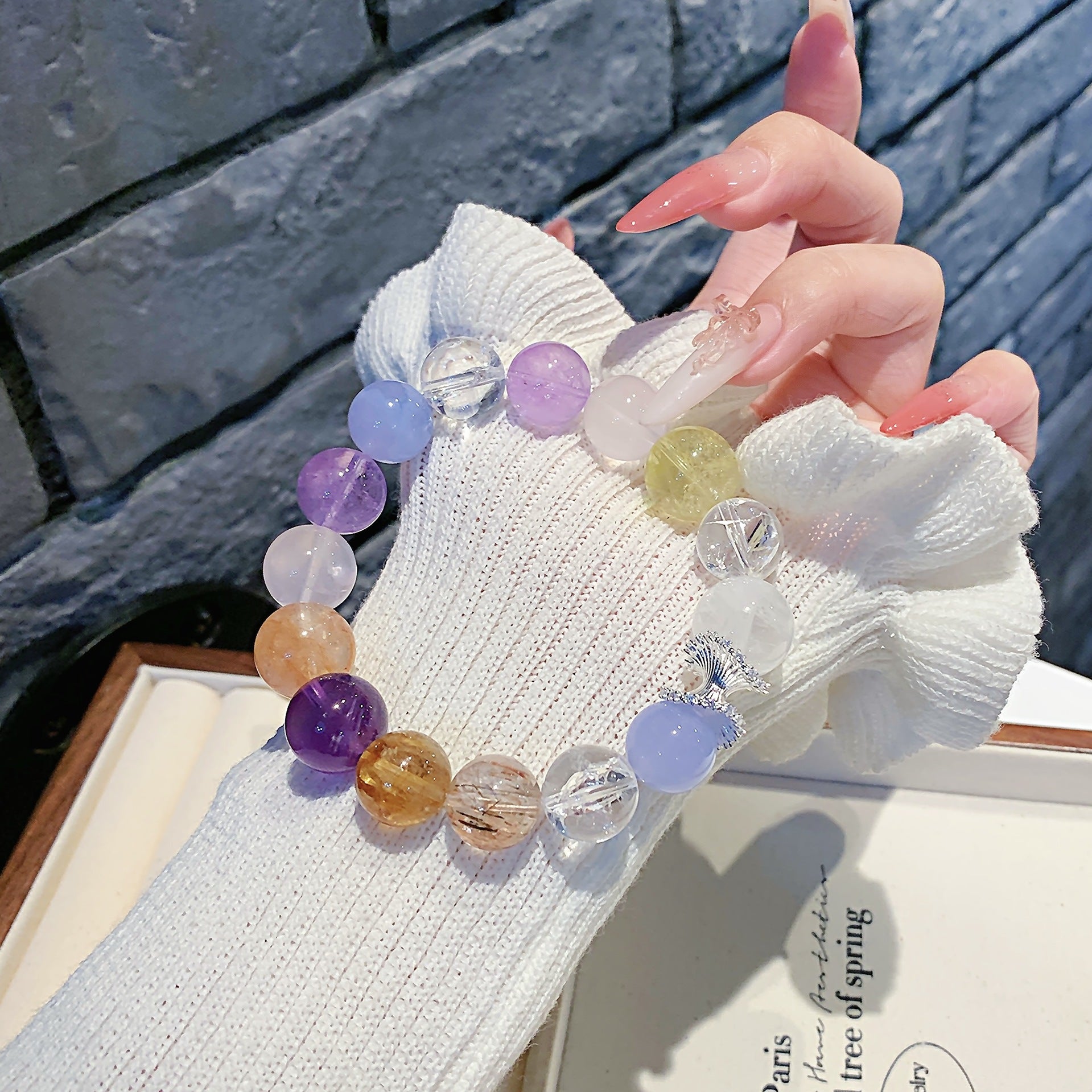 Multi-Gemstone Crystal Bracelet diy Crystal Chain Wholesale Natural Crystal Bracelet Hot-Selling Jewelry Crystal Bracelet Manufacturer