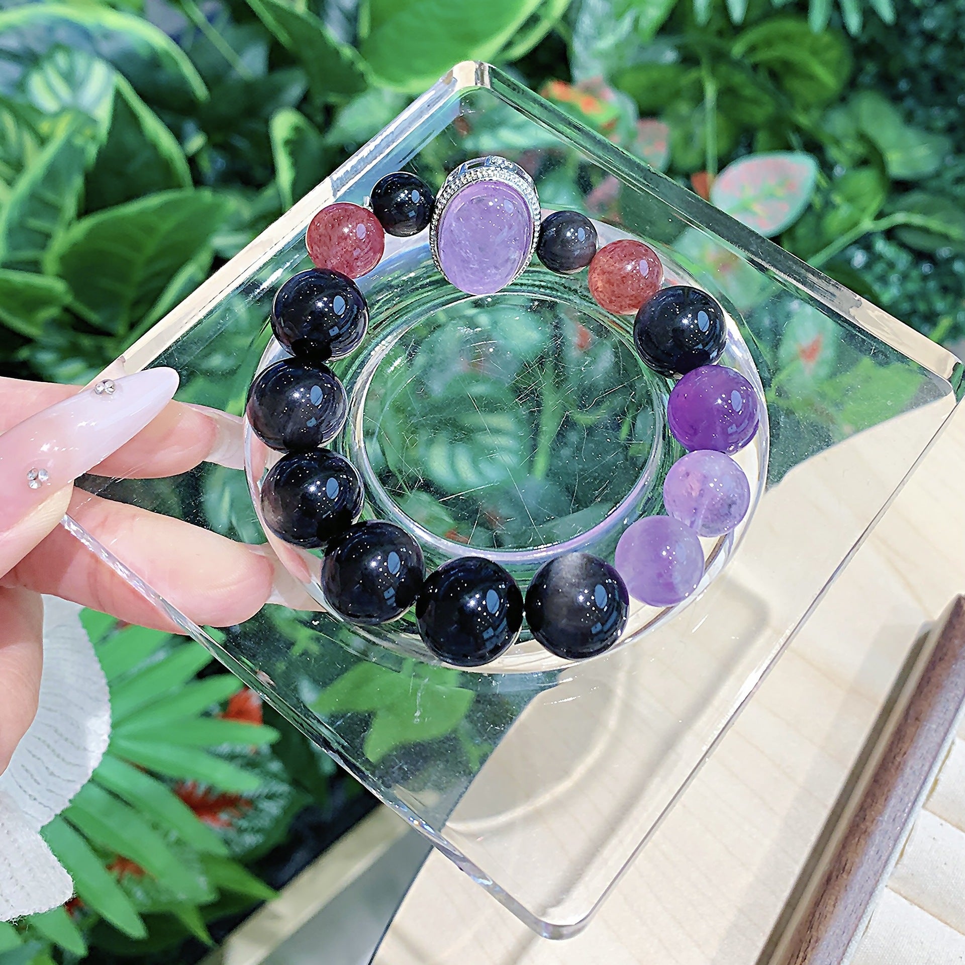 New Arrival Amethyst Bracelet Natural Crystal Jewelry Hot-Selling Exclusive for Cross-Border Handmade Bracelet