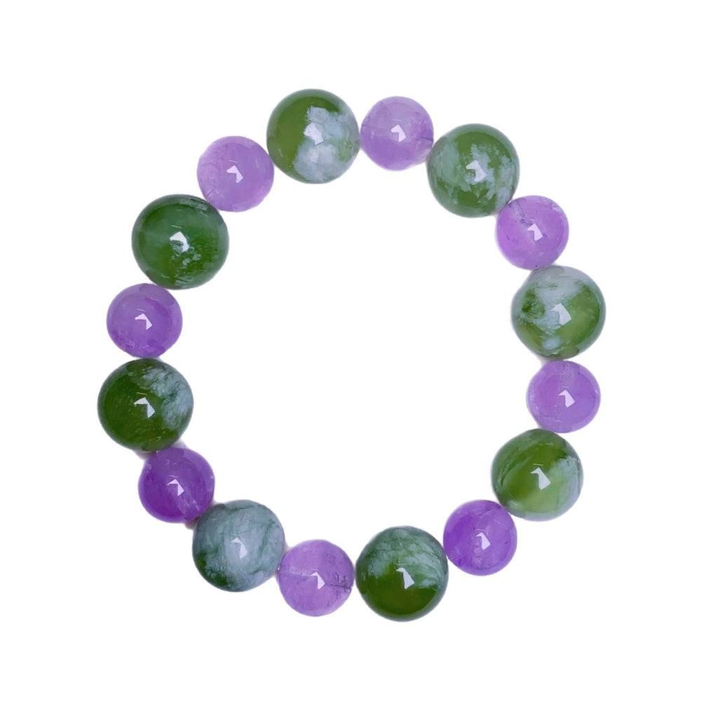 Natural Xiuyan Jade Versatile Bracelet Niche Design Bracelet Hand Jewelry String Xiu Jade Natural Crystal Bracelet Crystal Bracelet