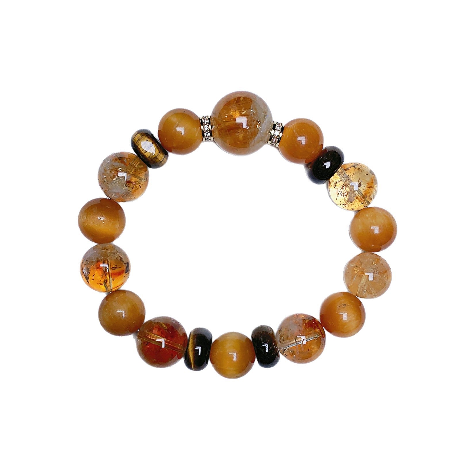 Natural Golden Tiger Eye Yellow Crystal Golden Tyrant Comprehensive Bracelet for Women Wealth Attraction and Luck Turnaround diy Beaded Bracelet Crystal Bracelet
