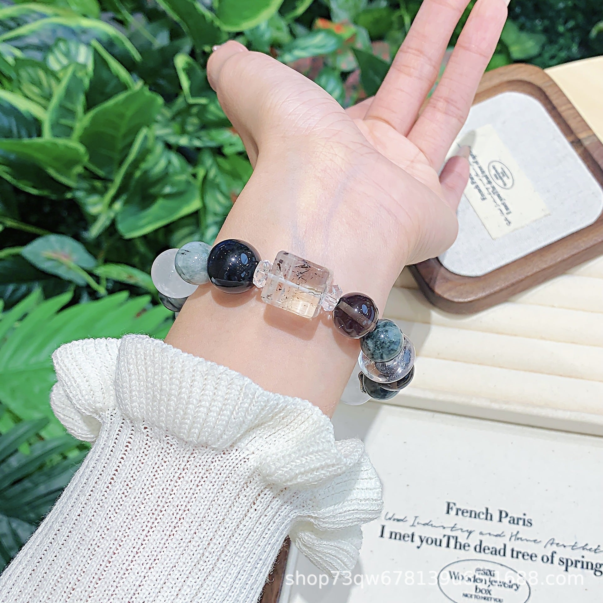 White Ghost Jewelry Crystal Bracelet Original Design Natural Crystal Bracelet diy Ketang Jewelry Crystal Wholesale