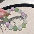【Amethyst Xiuyan Purple Jade White Phantom】Natural Crystal Design Bracelet diy Natural Crystal Bracelet
